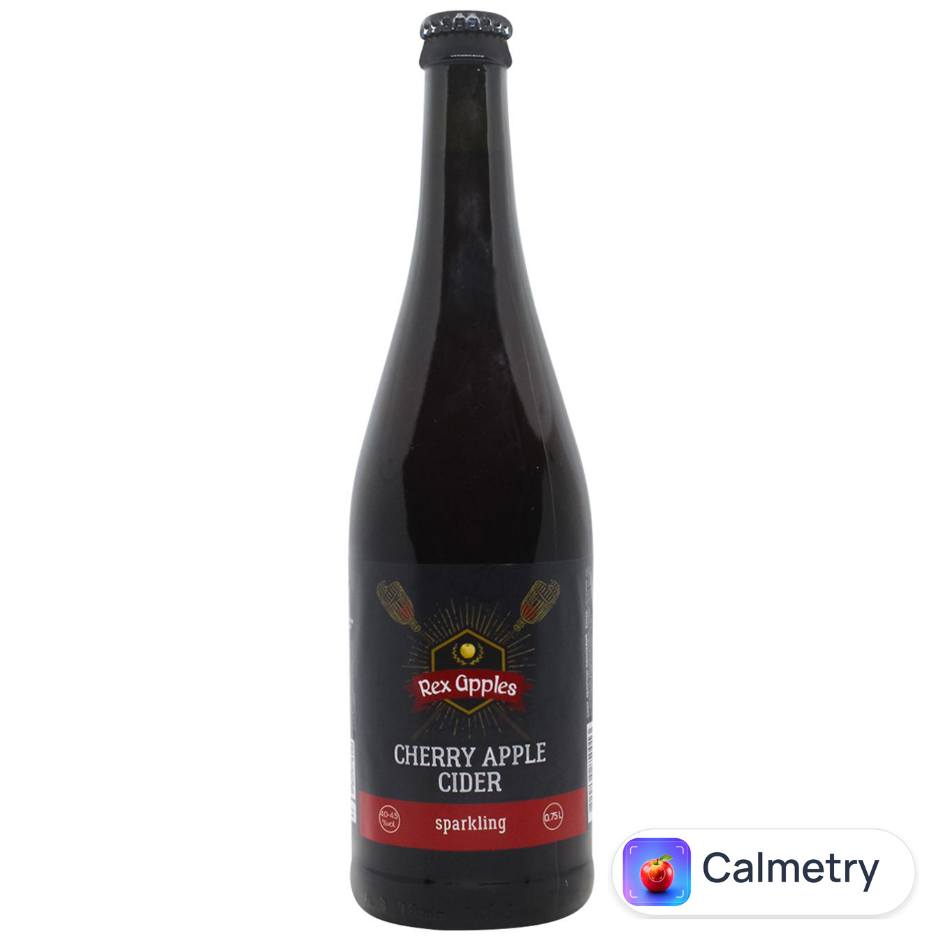Сидр Rex Apples яблучно-вишневий газований сухий 4-4,5% 0,75л