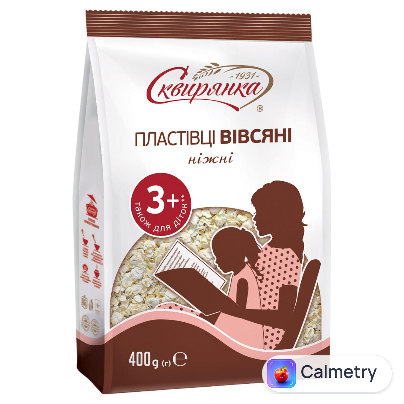 Пластівці вівсяні Сквирянка Ніжні швидкого приготування 400г