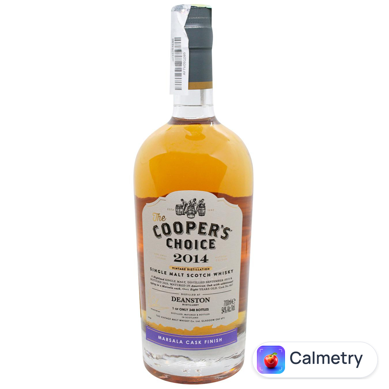 Віскі Cooper's Choice Deanston 2014 Marsala Cask Finish 54% 0,7л