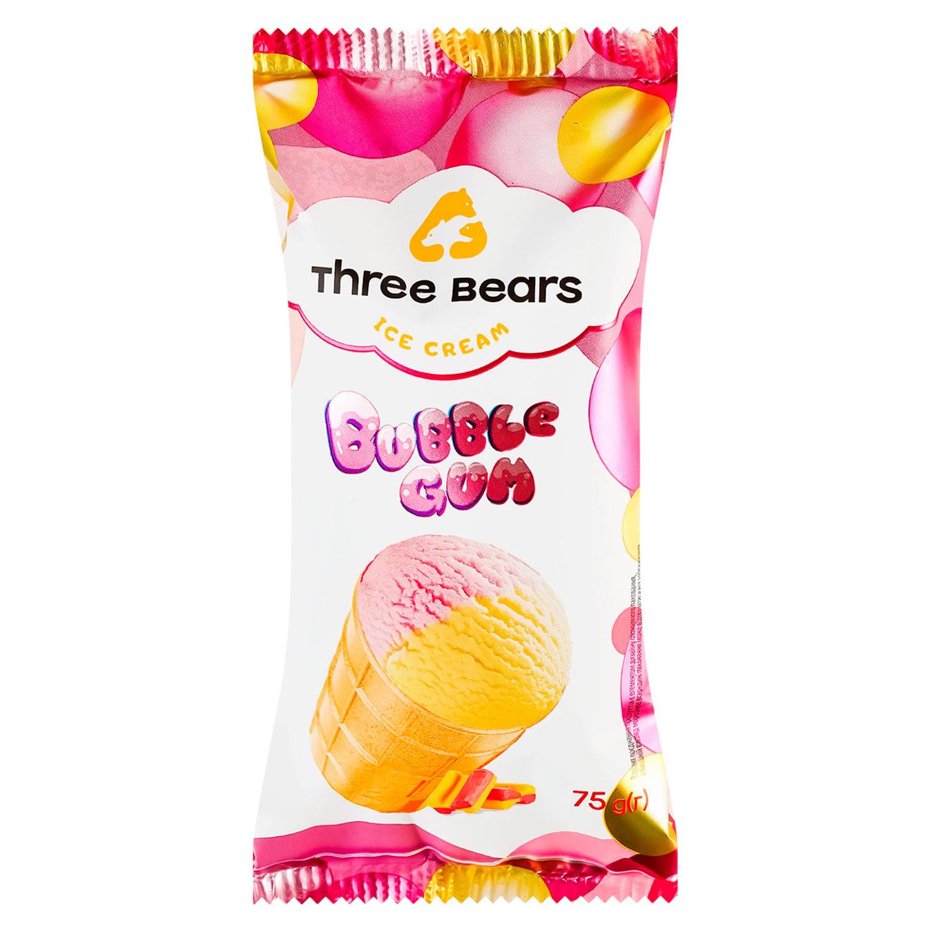 Морозиво Три Ведмеді Bubble gum 75г — фото продукту