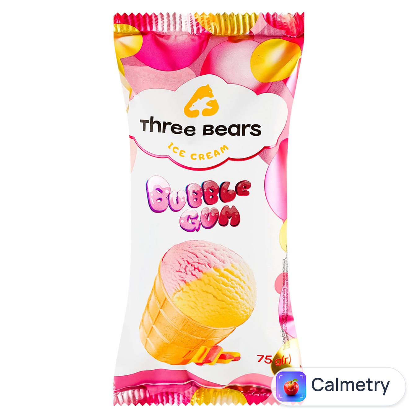 Морозиво Три Ведмеді Bubble gum 75г — фото продукту