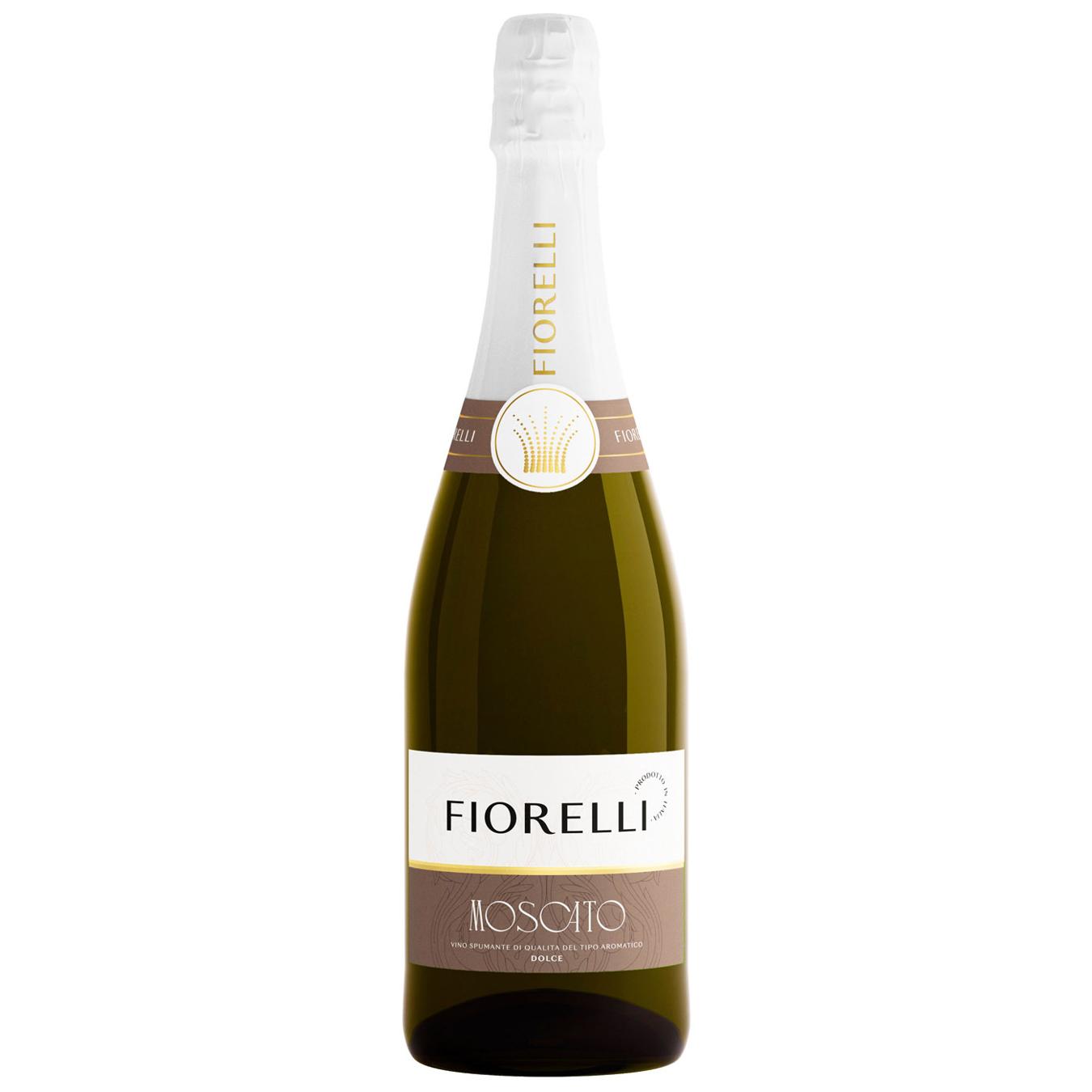 Вино ігристе Fiorelli Moscato Spumante біле солодке 6% 0,75л — фото продукту