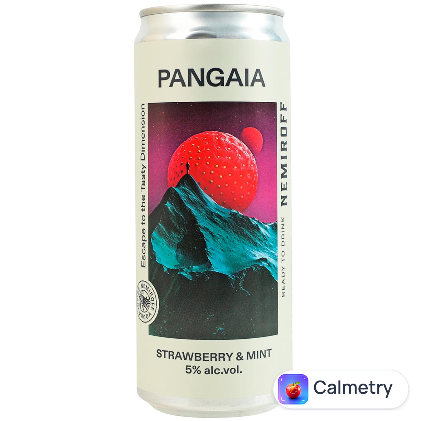 Напій слабоалкогольний Nemiroff Pangaia Strawberry Mint 5% 0,33л — фото продукту