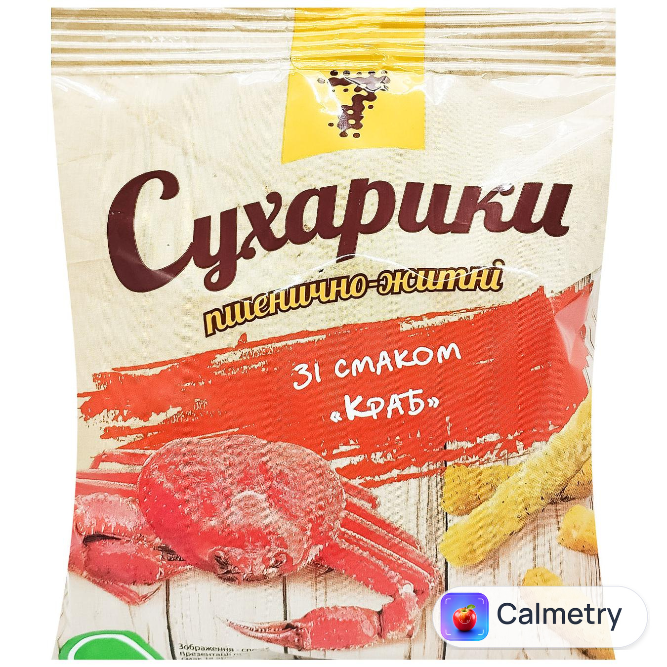 Сухарики 7 пшеничні зі смаком краба 90г