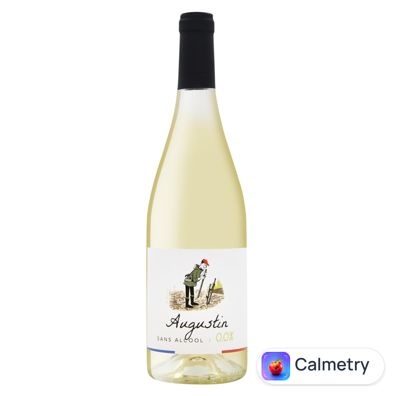 Вино Augustin Sans біле напівсухе безалкогольне 0,75л — фото продукту