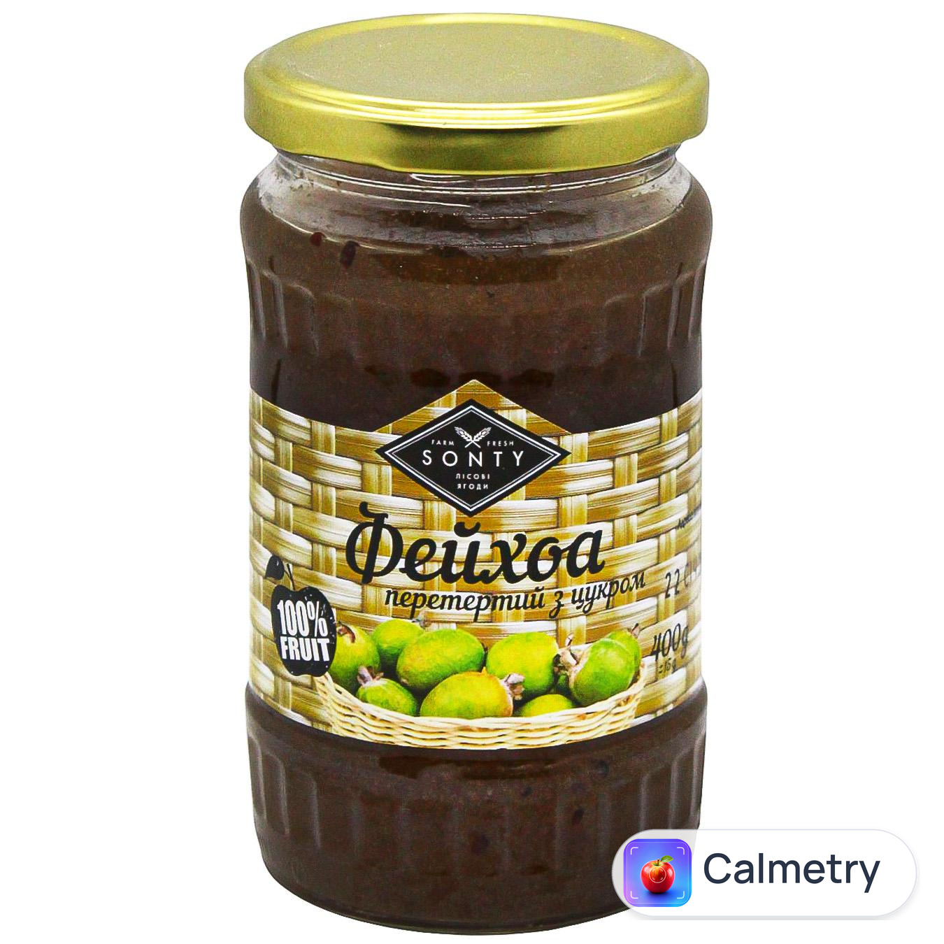 Фейхоа перетерта з цукром Sonty 400г