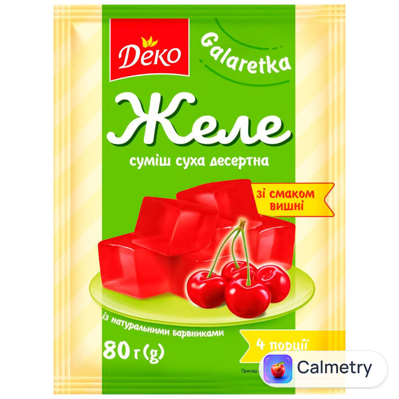 Желе Деко вишня 90г