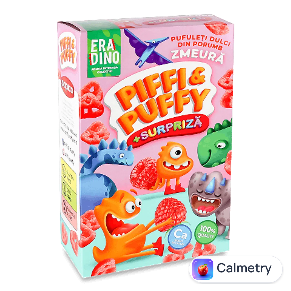 Палички кукурудзяні Piffi&Puffy смак малини з сюрпризом 90г