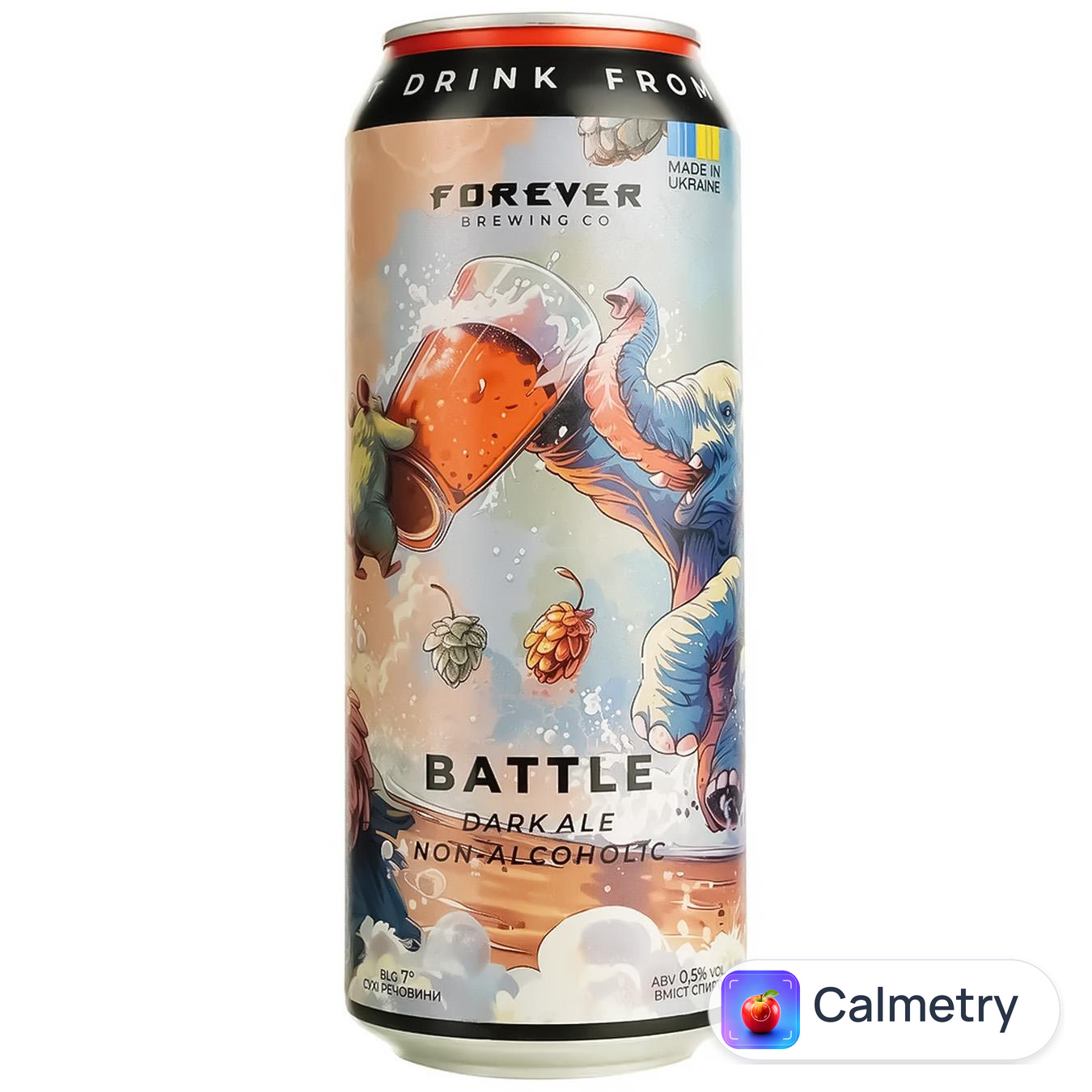 Пиво Forever Battle темне нефільтроване безалкогольне 0,5л