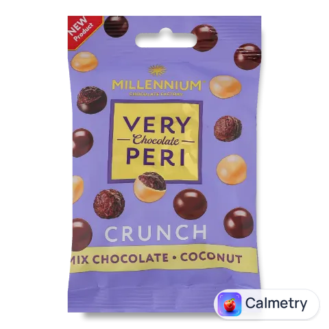 Драже Millennium Very Peri Crunch у шоколаді з кокосом