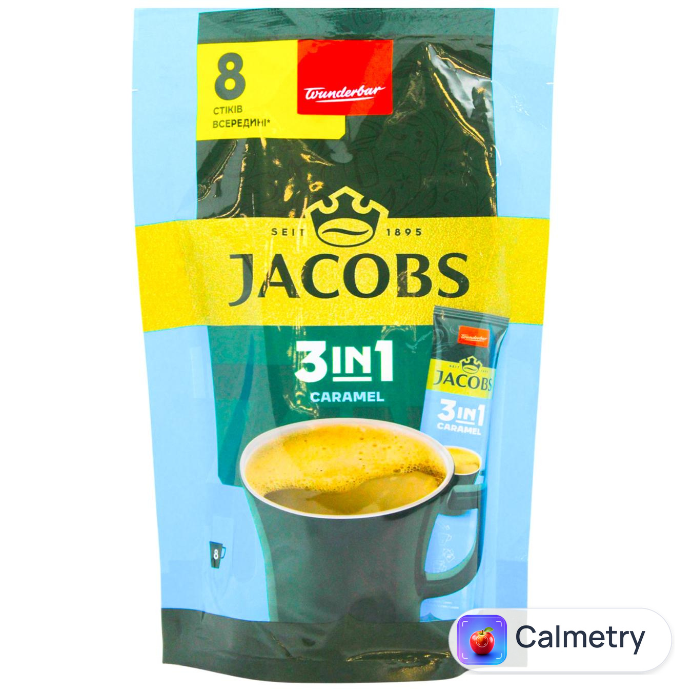 Напій кавовий Jacobs Caramel Latte 3в1 12,3г*8шт