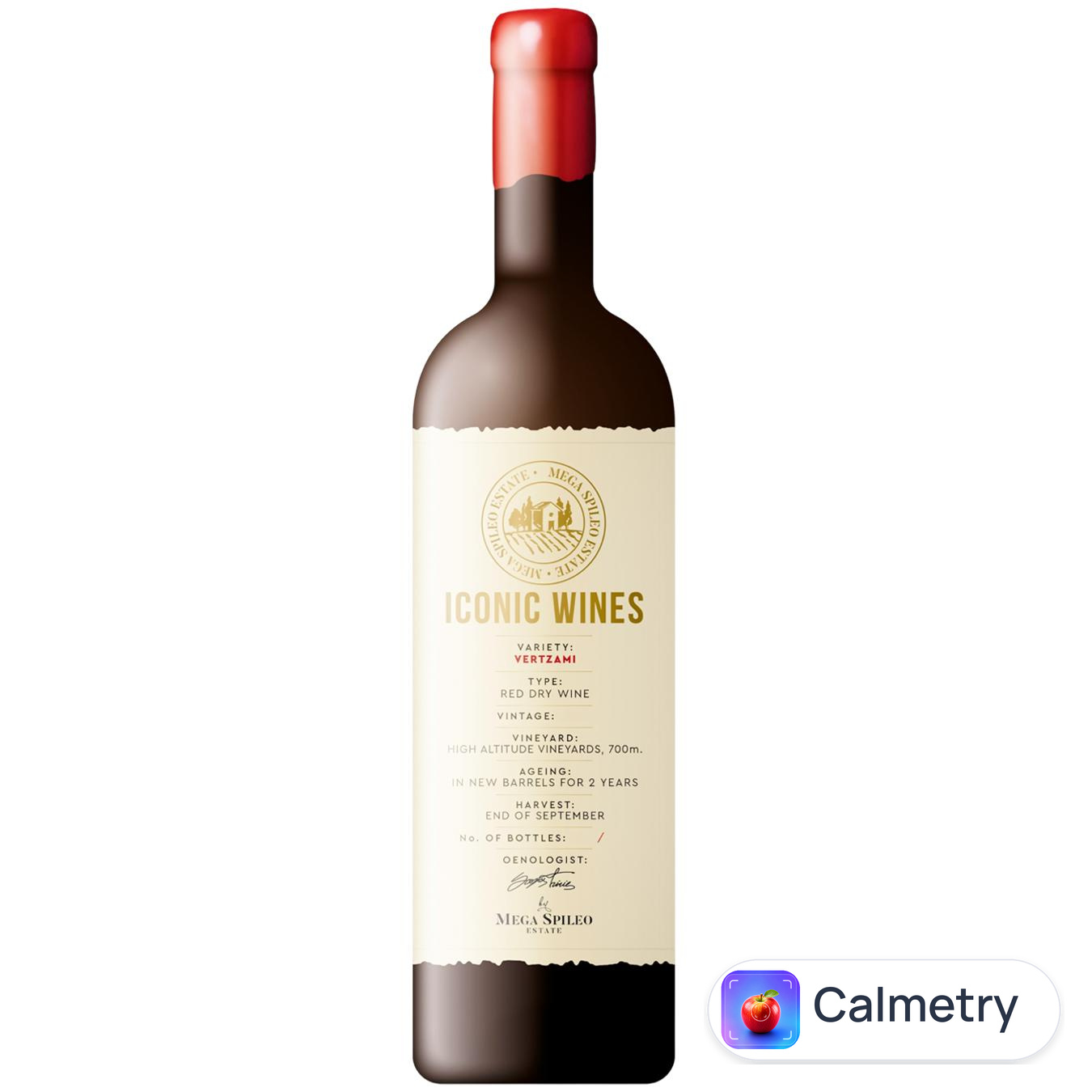 Вино Mega Spileo Iconic Wines Vertzami червоне сухе 14% 0,75л