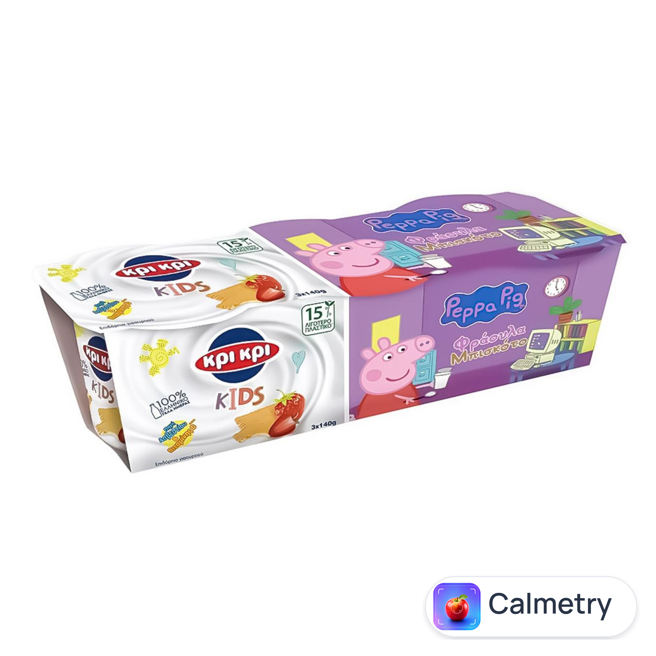 Йогурт Kpi Kpi Kids із полуничним пюре та печивом 1,7% 140г х 3шт