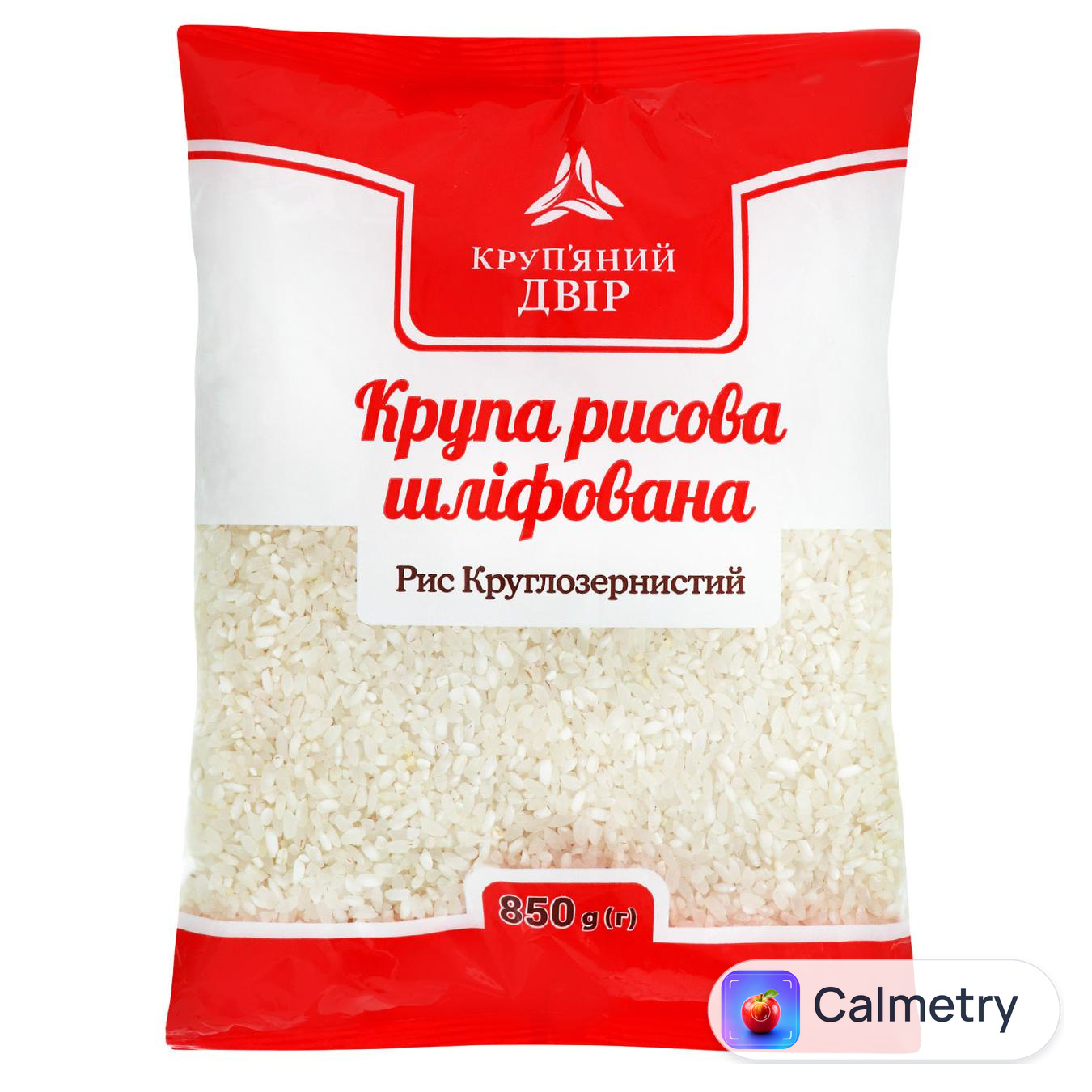 Рис Круп'яний Двір Круглозернистий 850г
