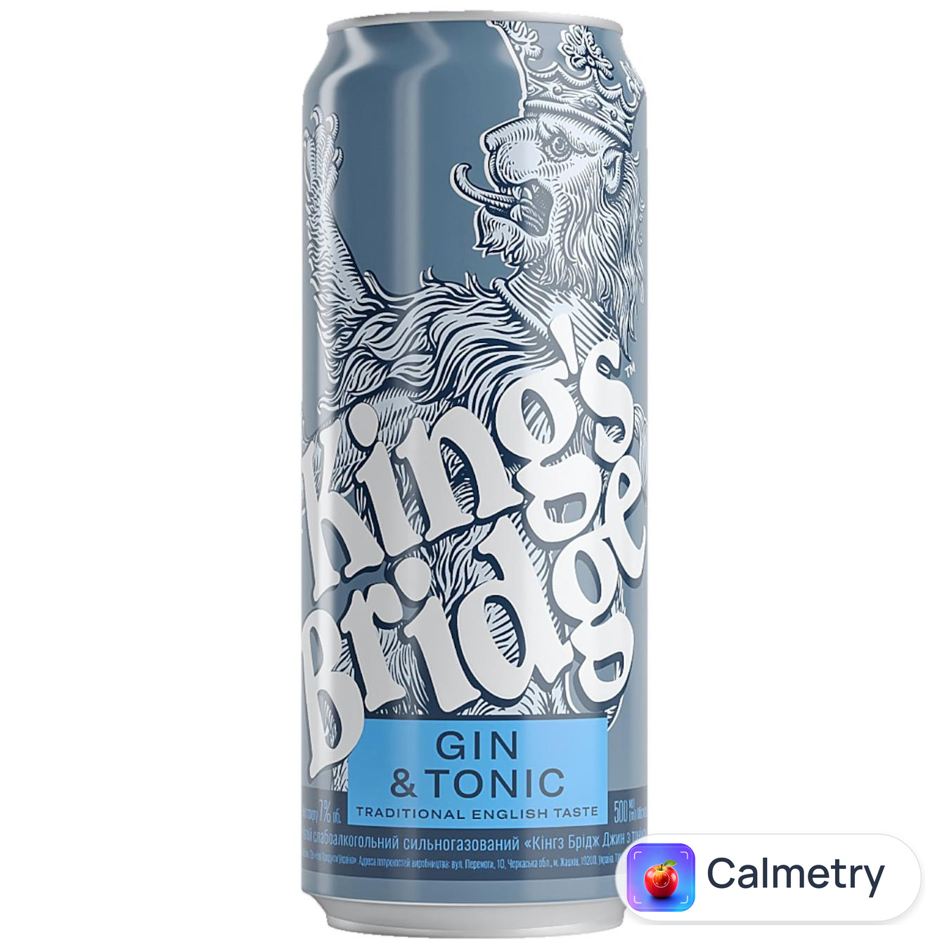Напій слабоалкогольний King`s Bridge Gin & Tonic 7% 0,5л — фото продукту