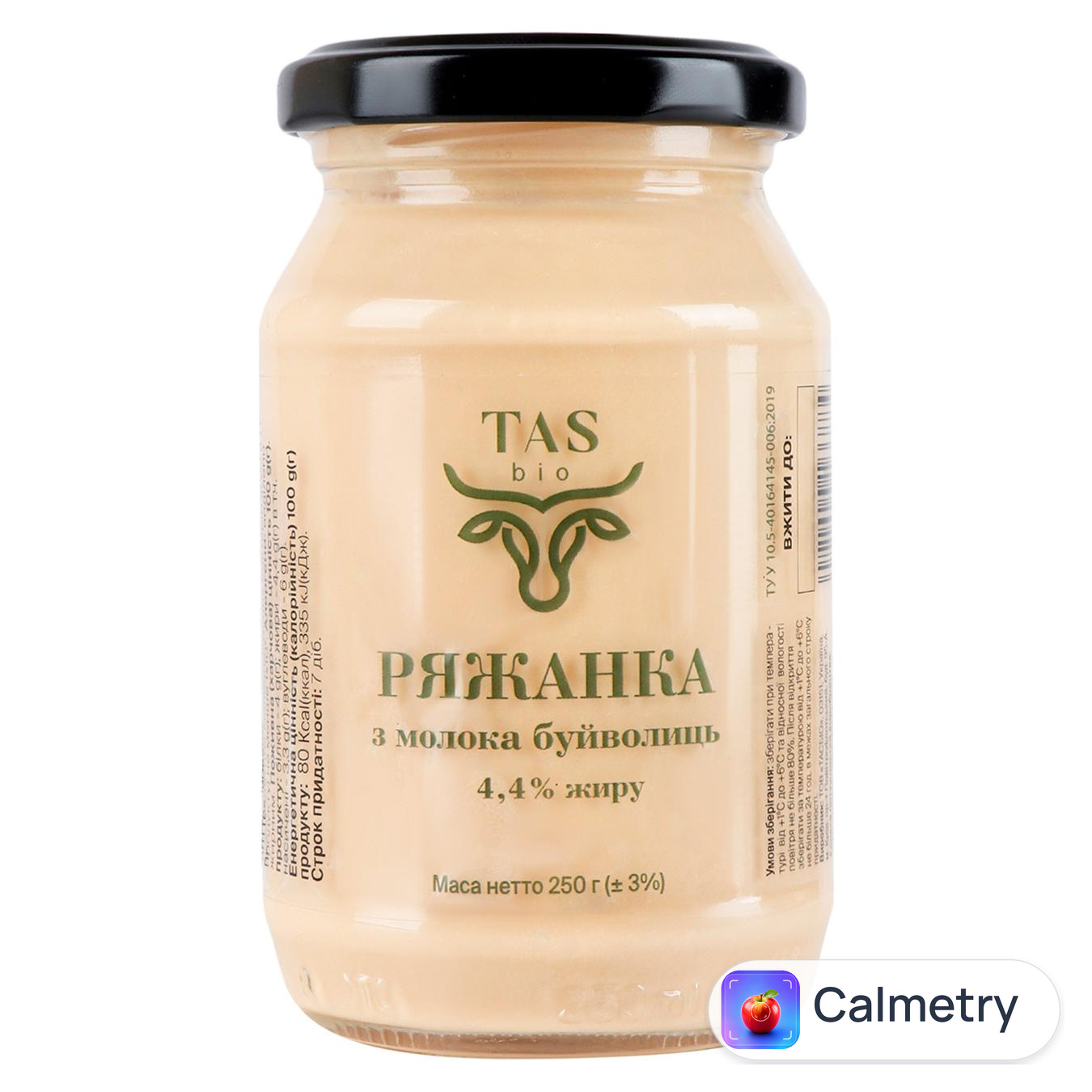 Ряжанка Tas Bio з молока буйволиць 250г