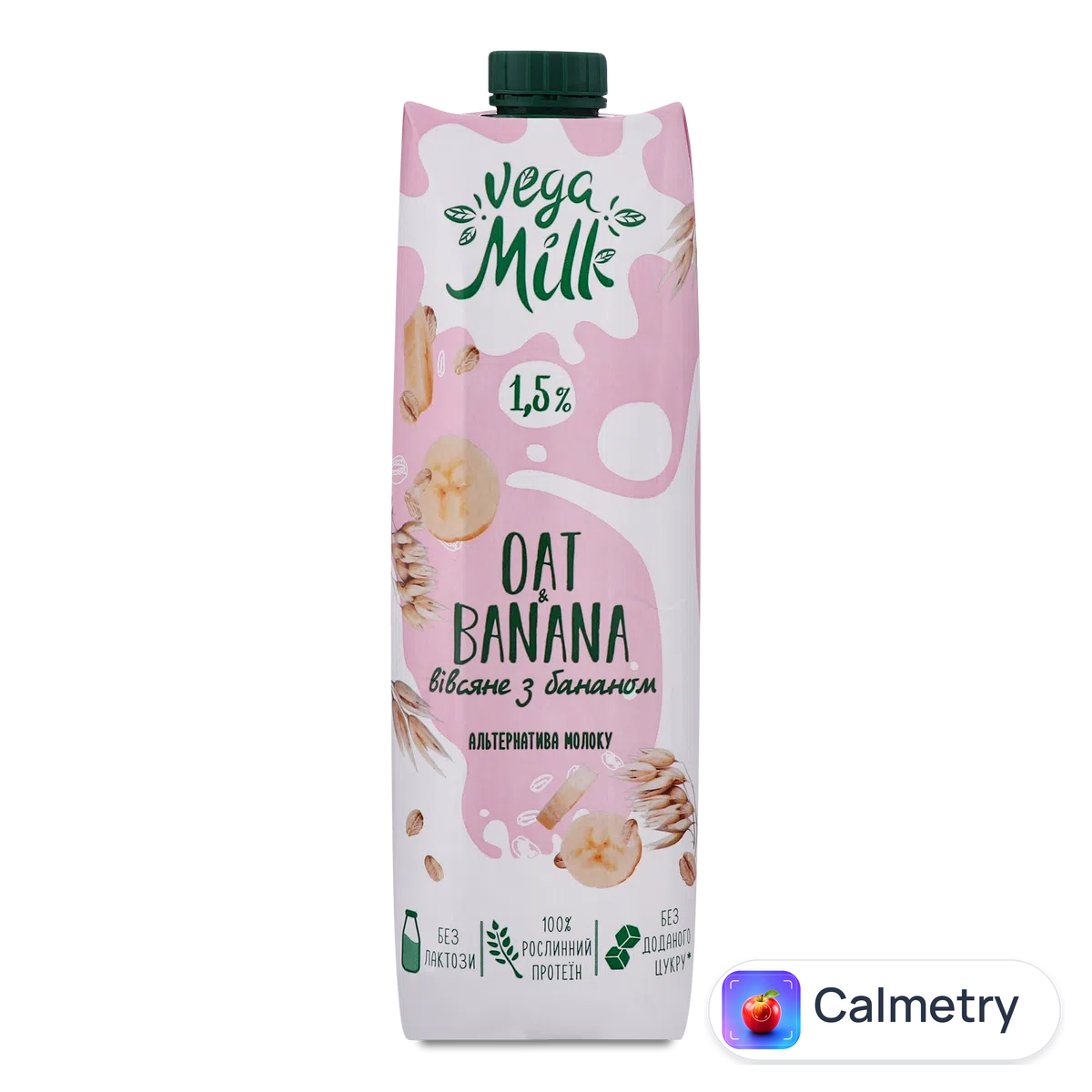 Напій Vega Milk вівсяний ультрапастеризований з бананом 1,5% 950мл