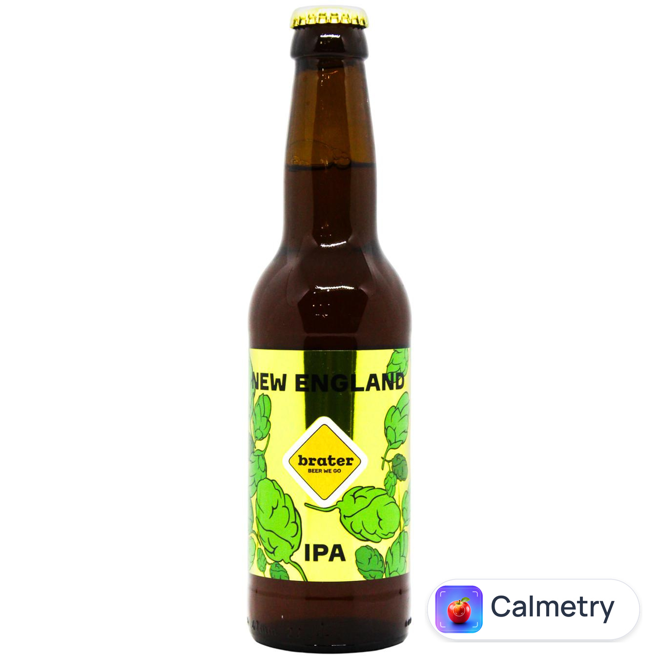 Пиво Brater New England IPA світле нефільтроване 6,5% 0,33л