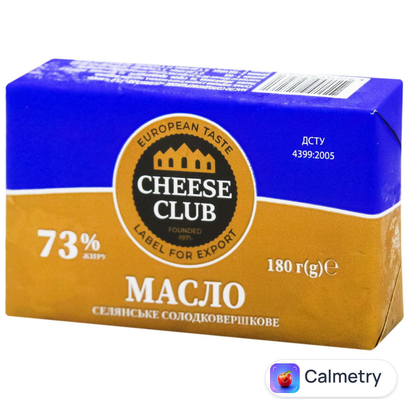 Масло Клуб Сиру Селянське солодковершкове 73% 180г