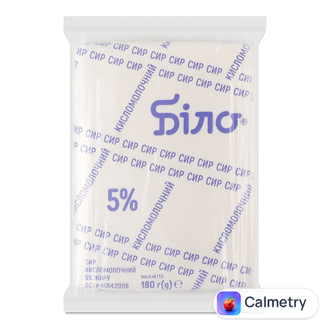Сир кисломолочний Біло 5%, 180г
