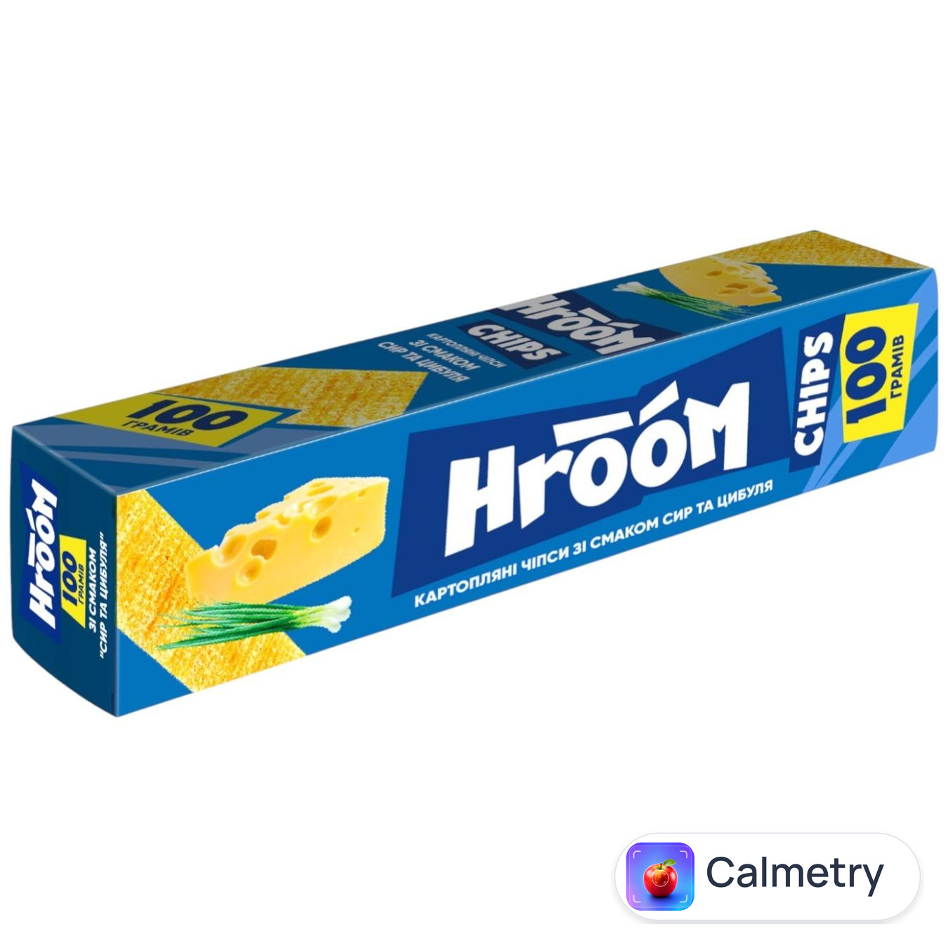 Чипси картопляні Hroom! XXL сир та цибуля 100г