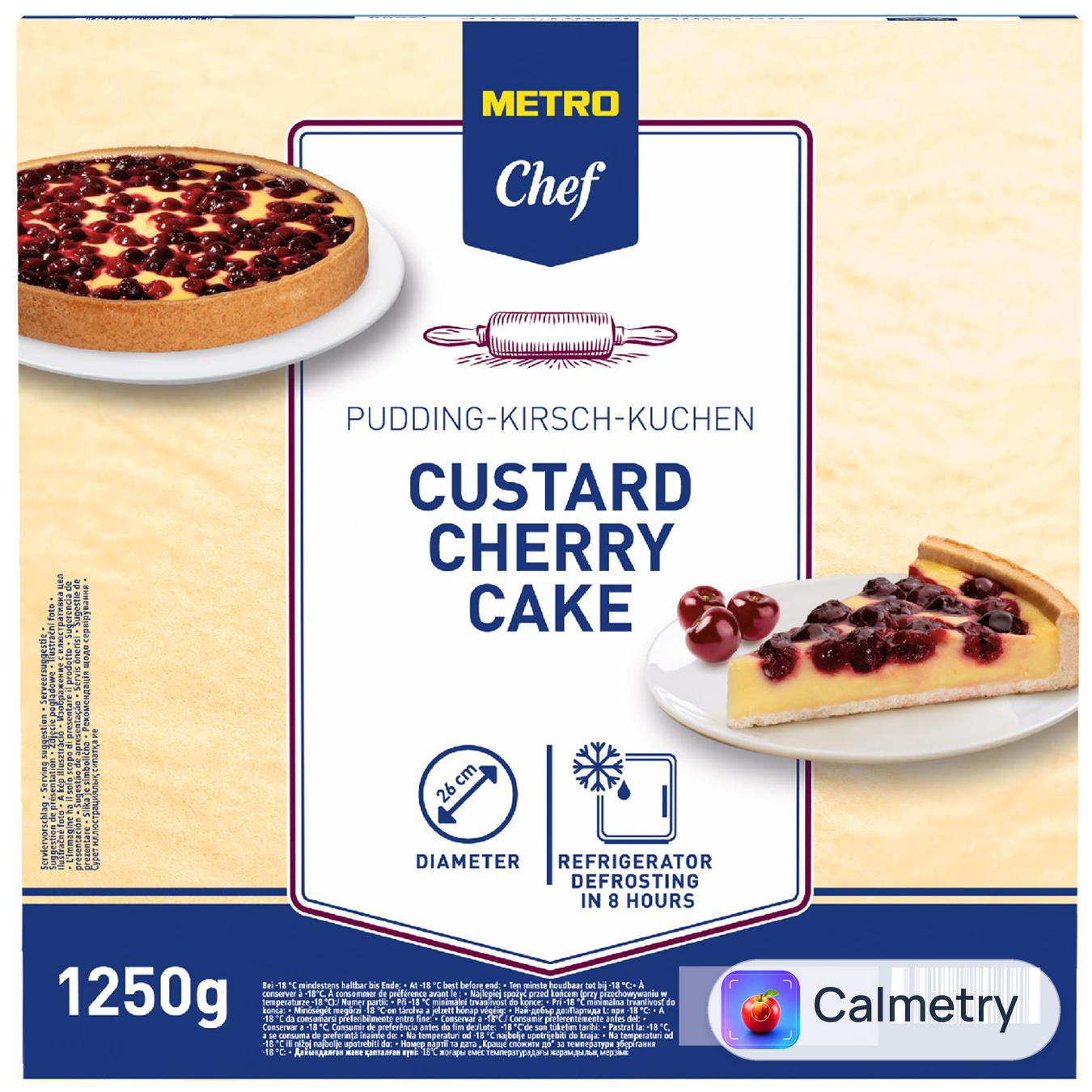 Пиріг Metro Chef з вишневим заварним кремом 1250г — фото продукту