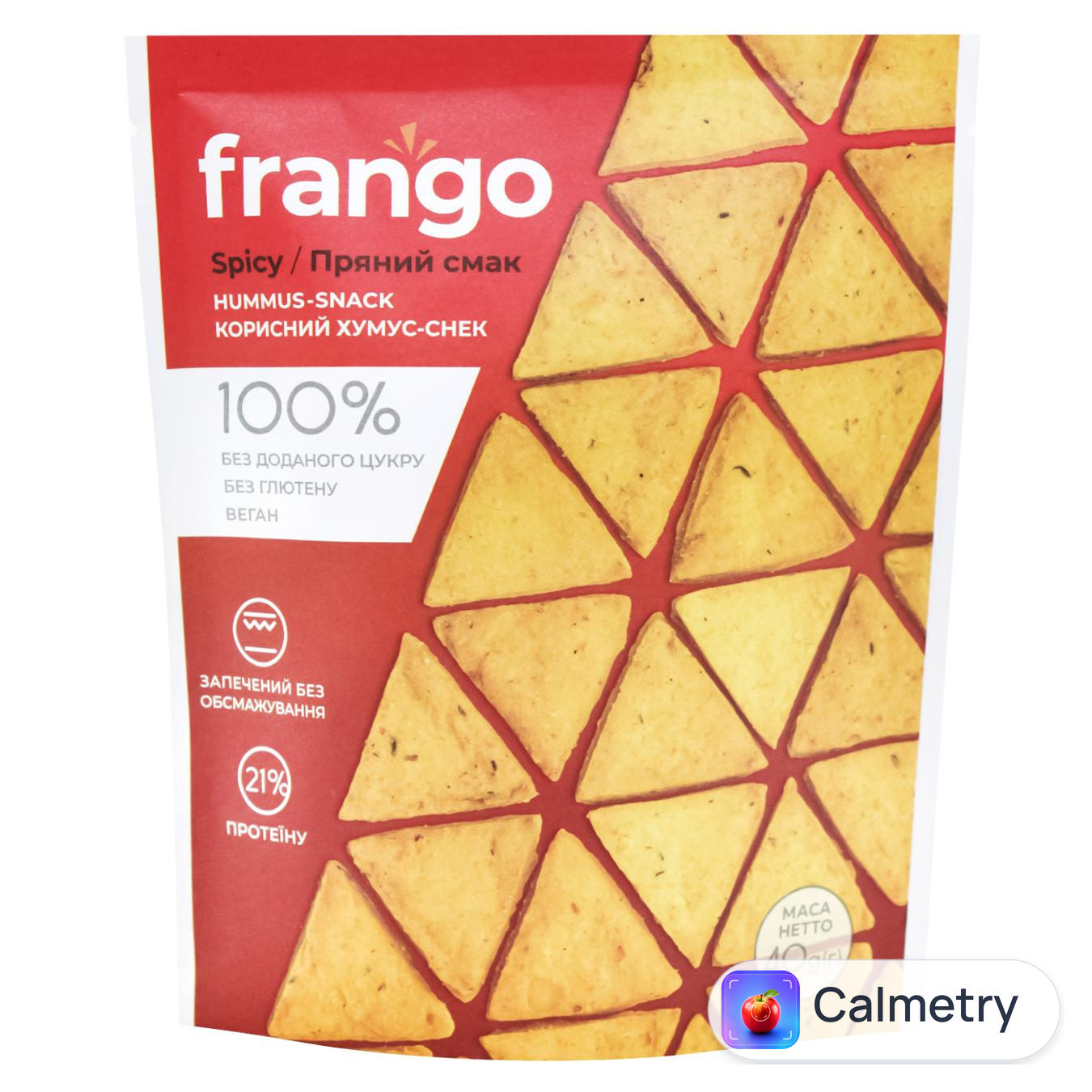 Хумус-снек Frango пряний смак 40г — фото продукту