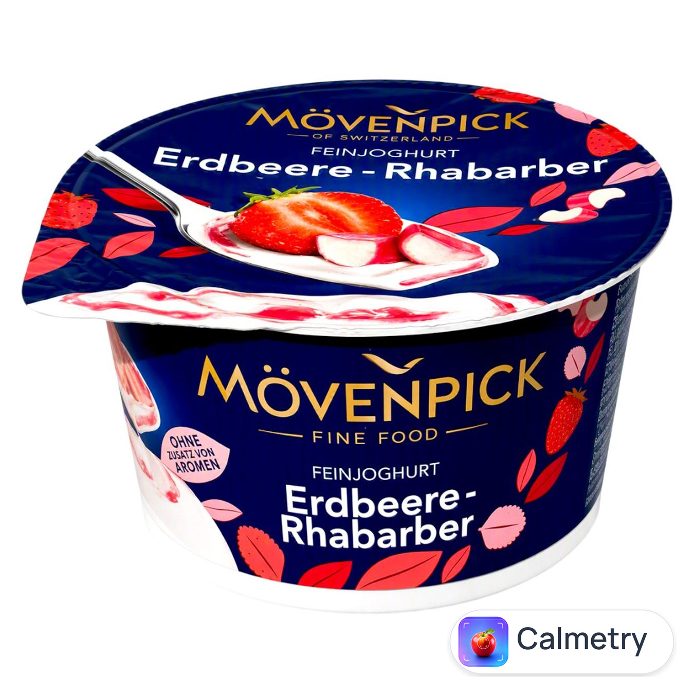Йогурт Movenpick Полуниця-ревінь 13% 150г