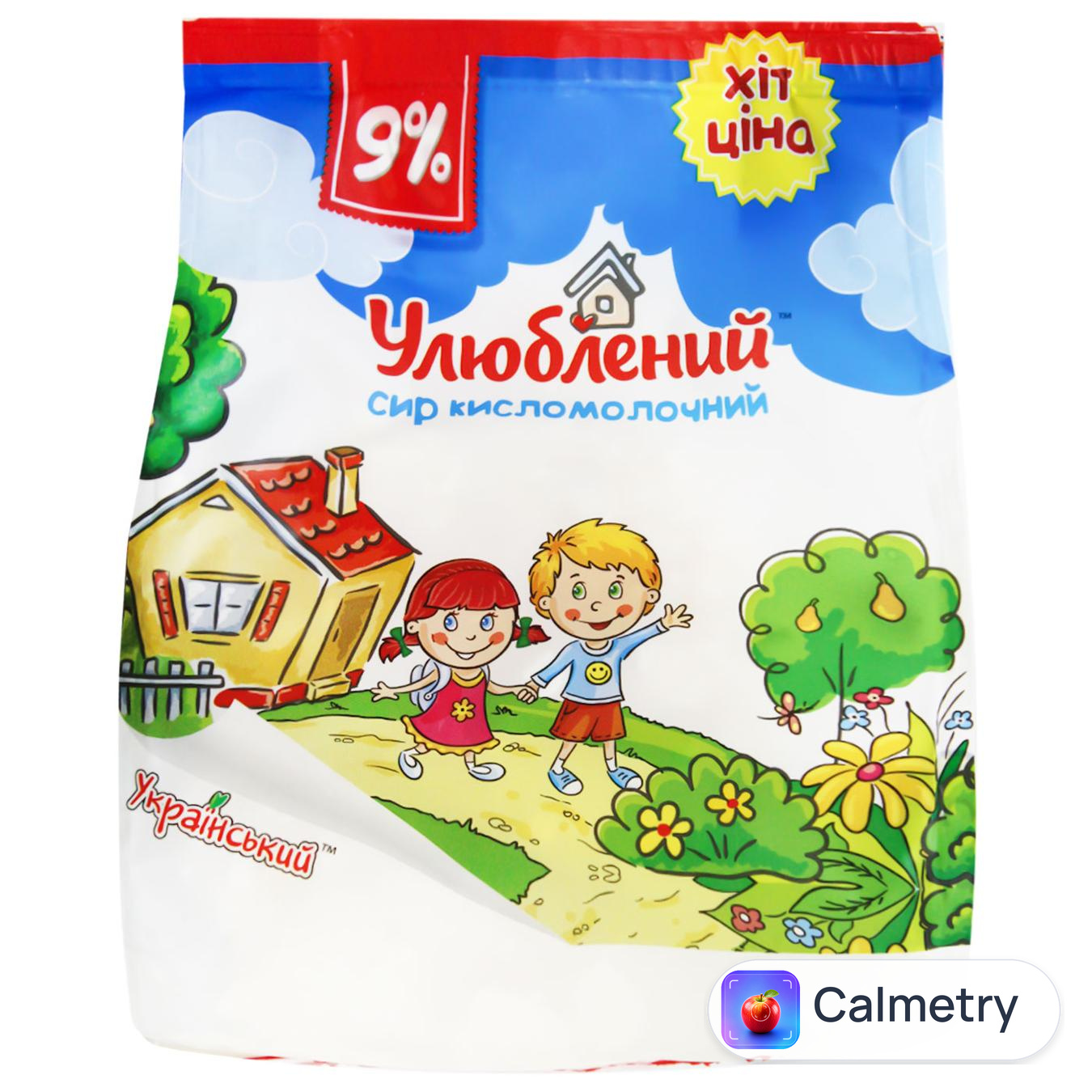 Сир кисломолочний Улюблений 9% 350г