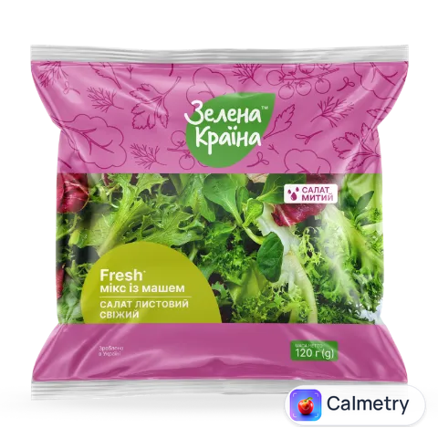 Салат листовий Зелена Країна свіжий мікс з машем митий