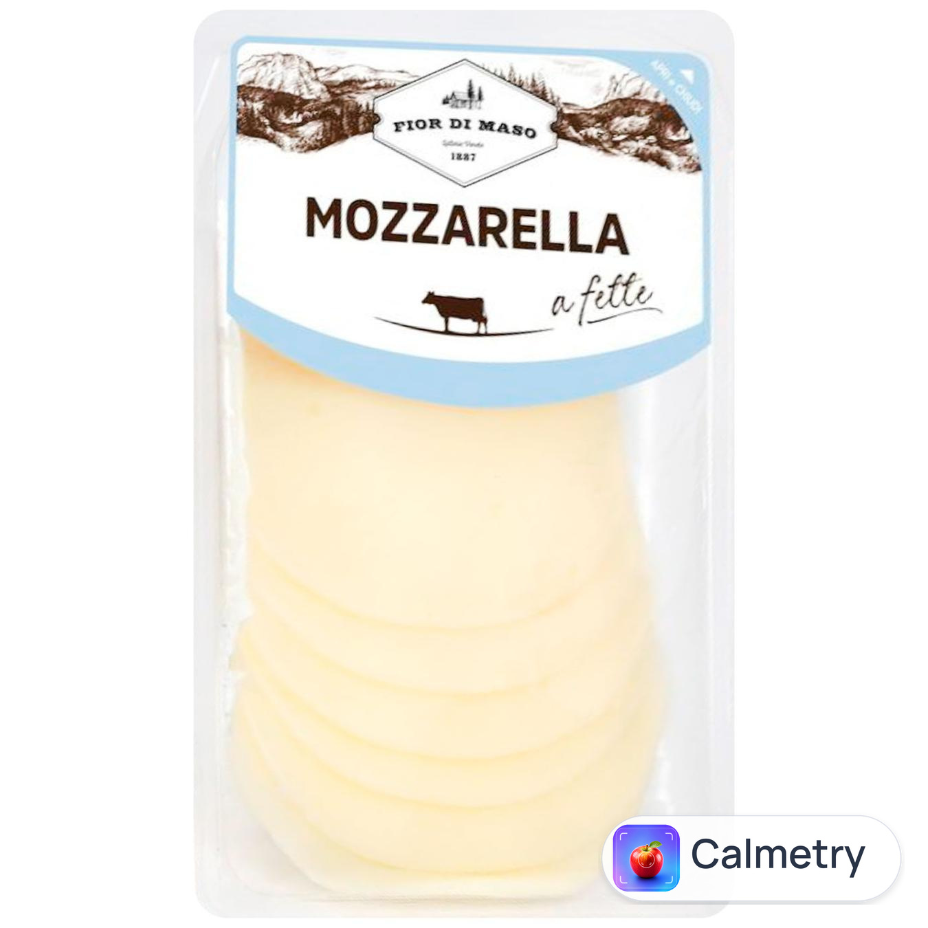 Сир Fior di Maso Моцарела нарізаний 20% 130г