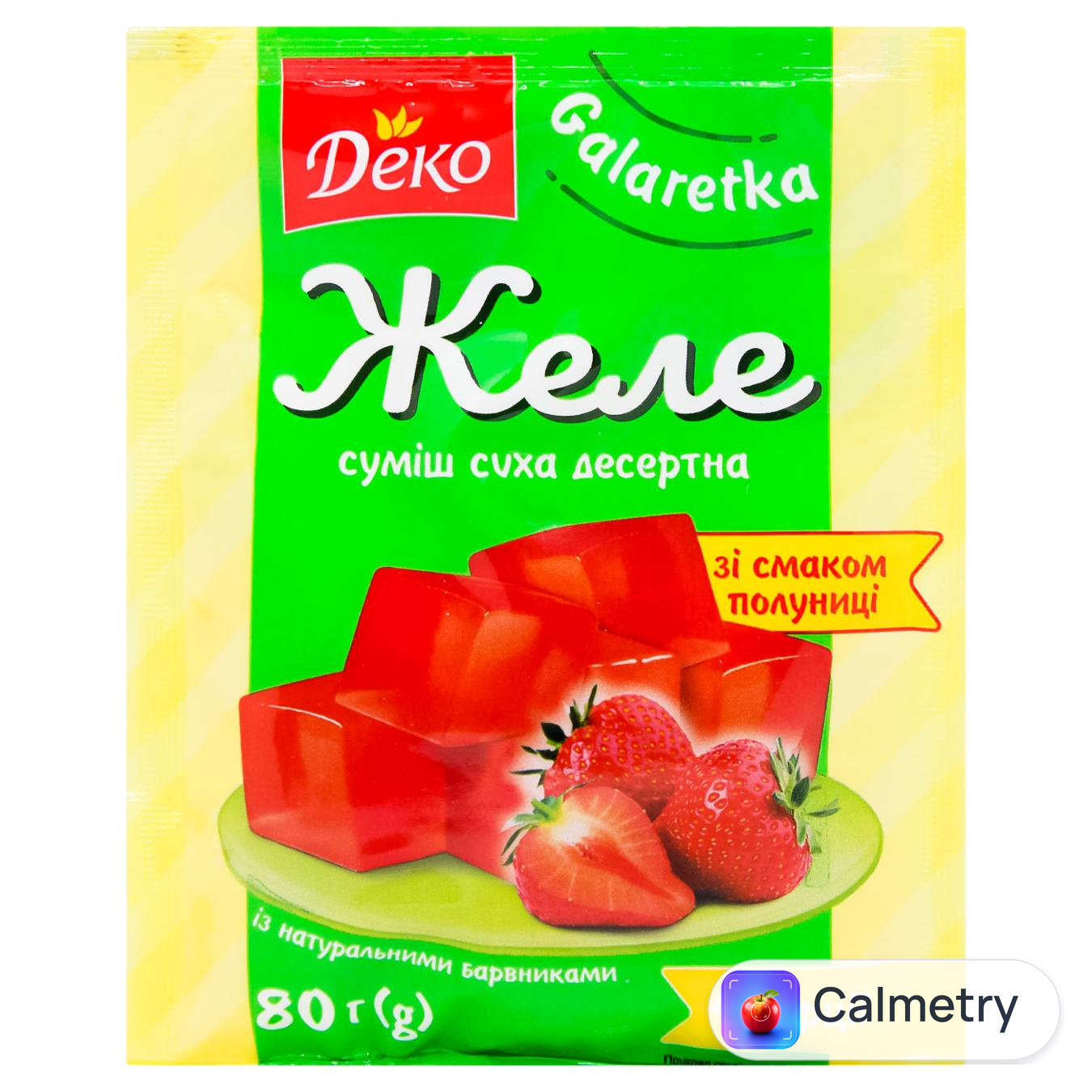 Желе Деко полуниця 80г