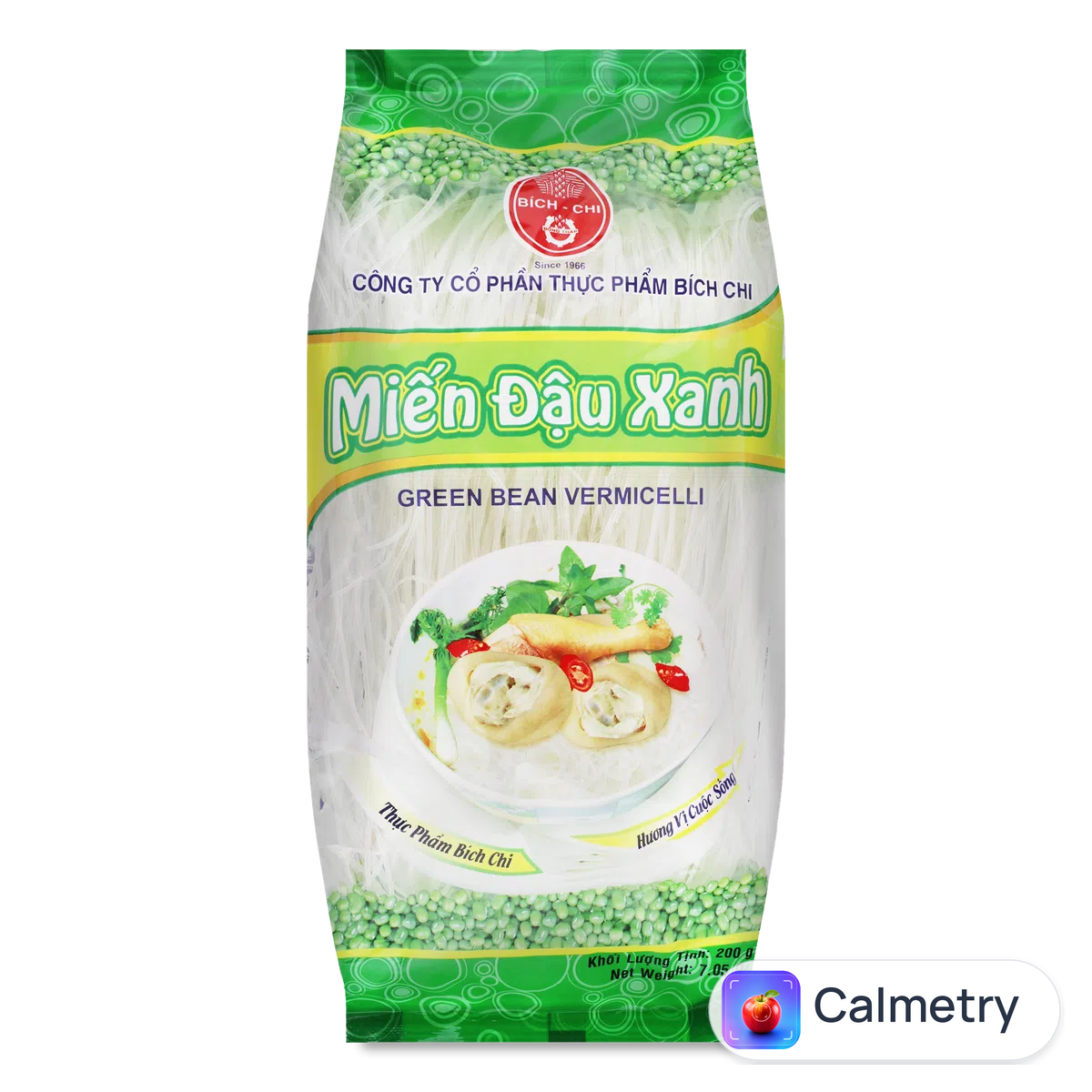 Локшина Bich-Chi Green bean vermicelli кристальна 200г