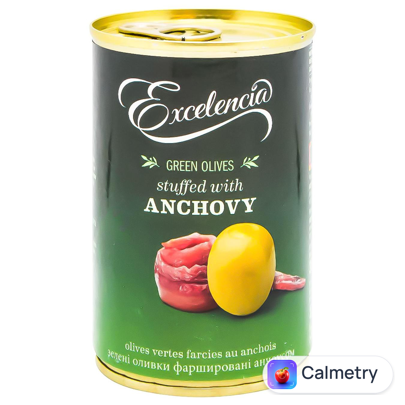 Оливки Excelencia фаршировані анчоусом 314мл