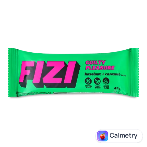 Батончик Fizi Hazelnut caramel у шоколадній глазурі