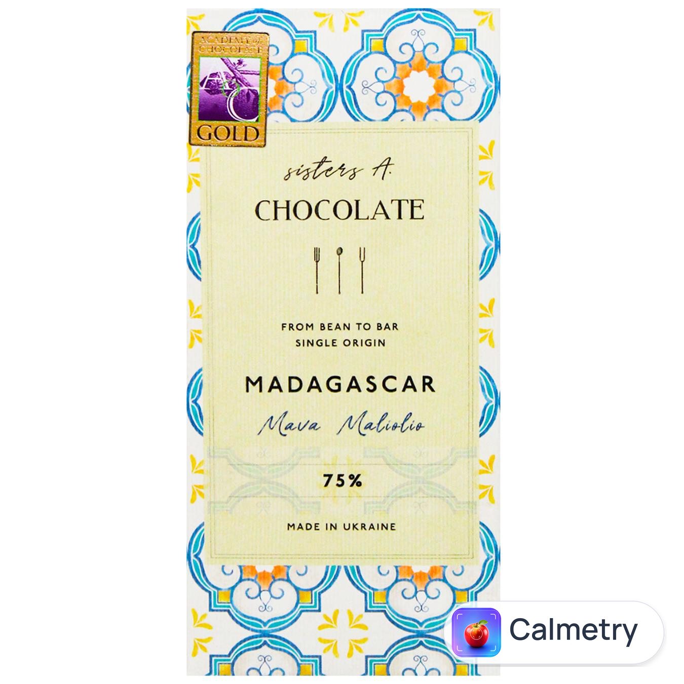 Шоколад чорний Sisters A. Chocolate Мадагаскар 75% 65г