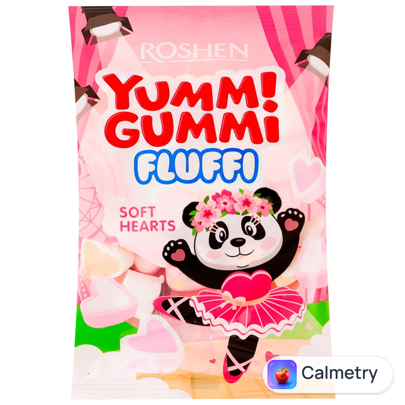 Маршмелоу Roshen Yummi Gummi Fluffi Soft Hearts 65г — фото продукту