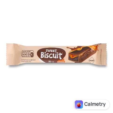 Батончик PREMIA Sweet Biscuit бісквітний з карамеллю