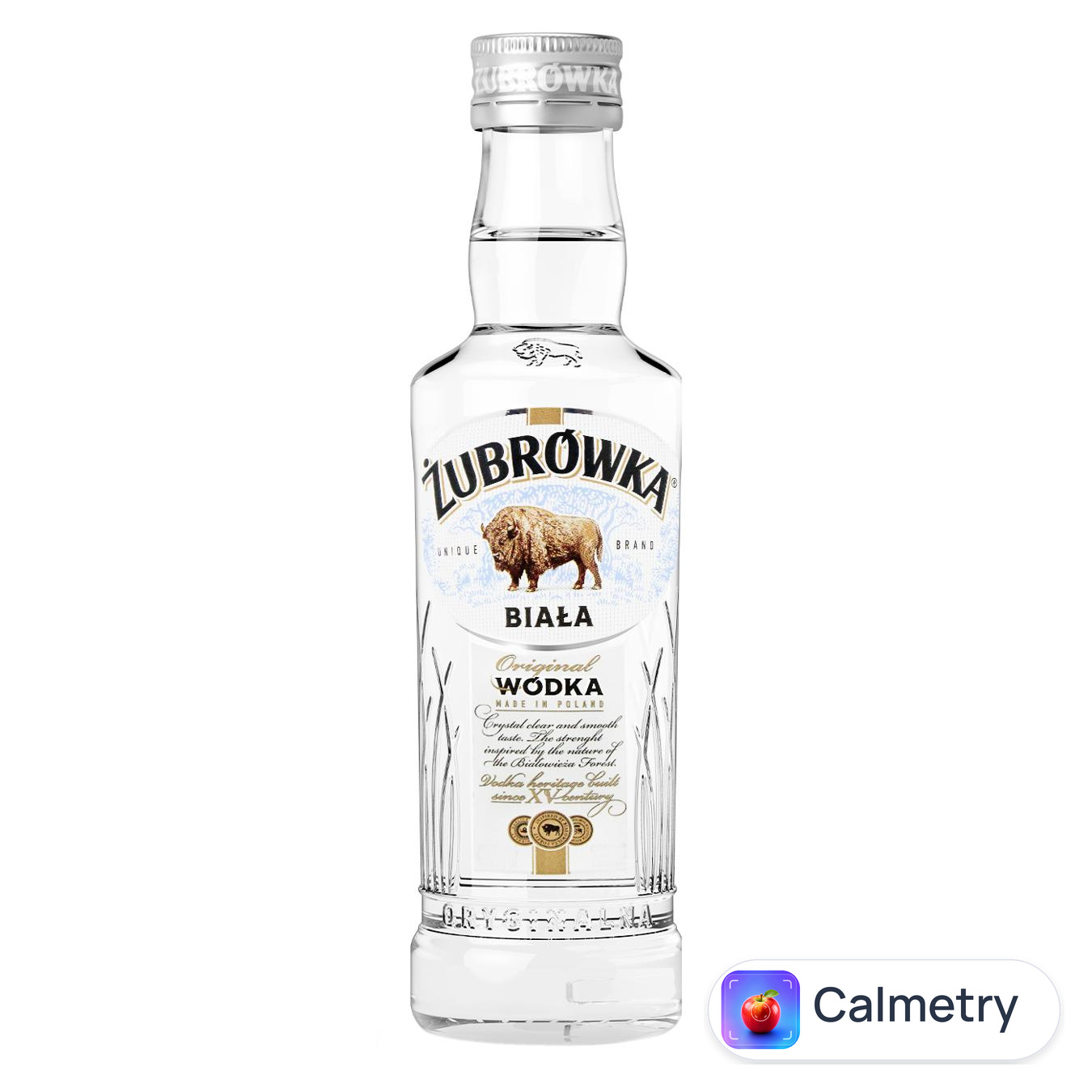 Горілка Zubrowka Biala 40% 200мл — фото продукту