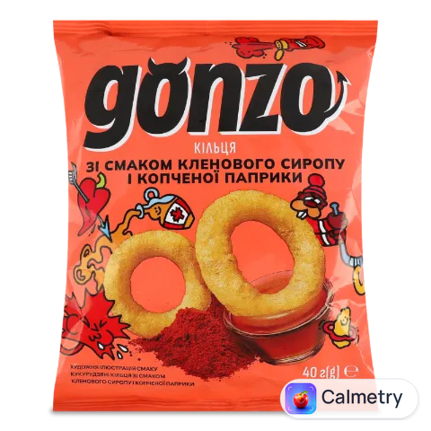 Кільця кукур Gonzo смак кленов сироп-копч паприка