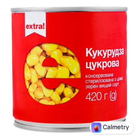 Кукурудза Extra! цукрова консервована з/б