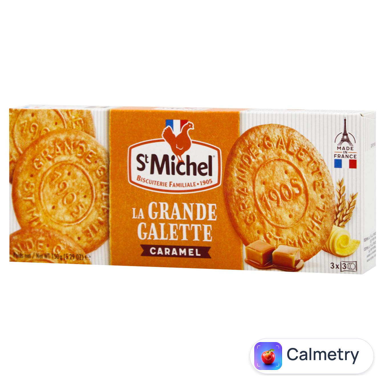 Галети StMichel Grandes Galettess з карамеллю 150г