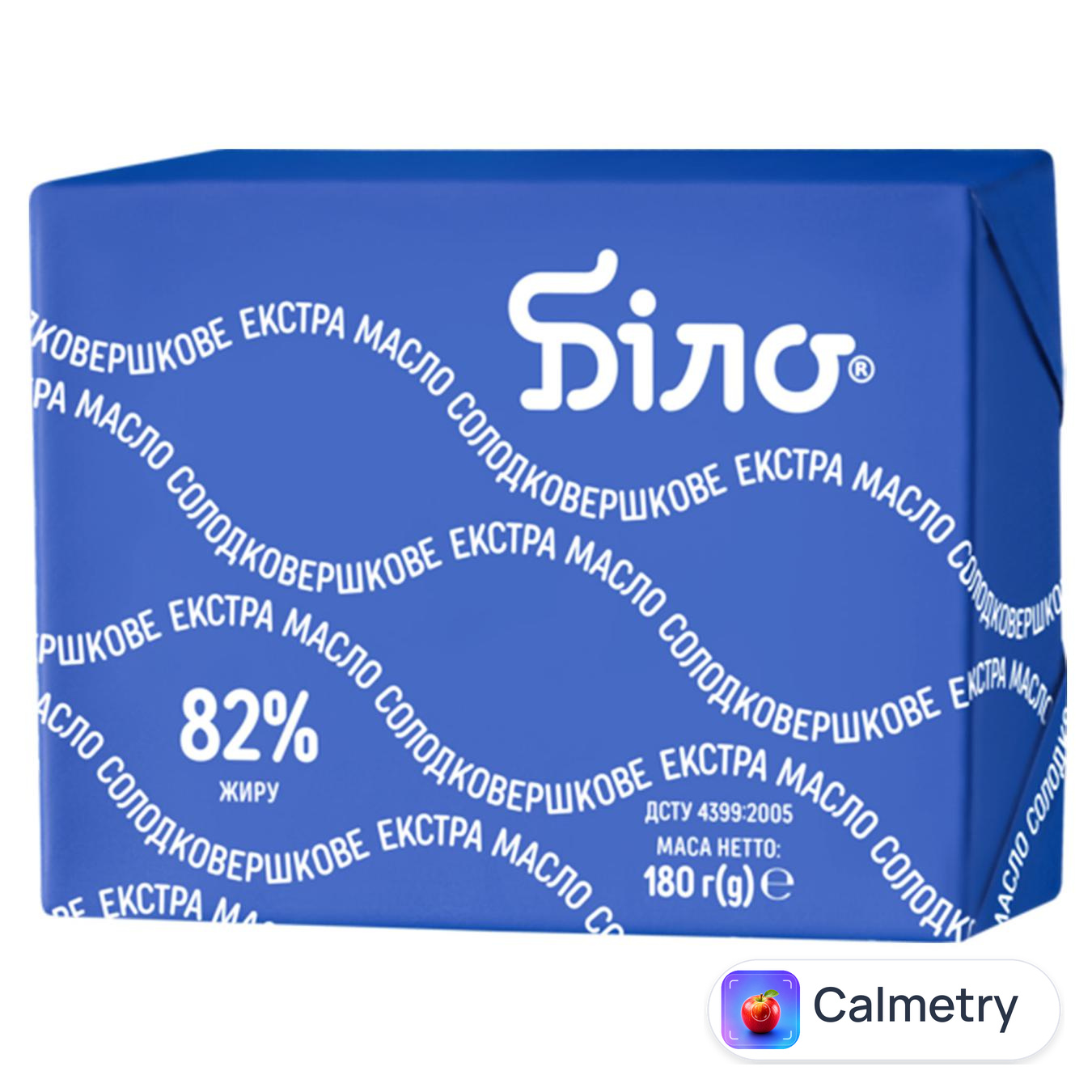 Масло Біло Екстра солодковершкове 82% 180г — фото продукту