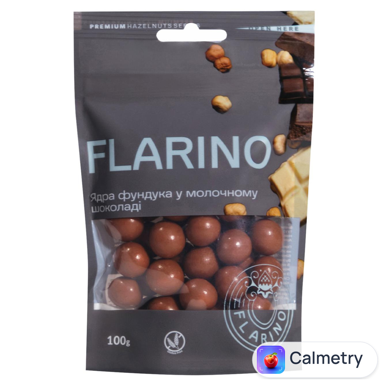Фундук Flarino у молочному шоколаді 100г — фото продукту