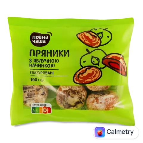Пряники «Повна Чаша»® з яблучною начинкою глазуровані