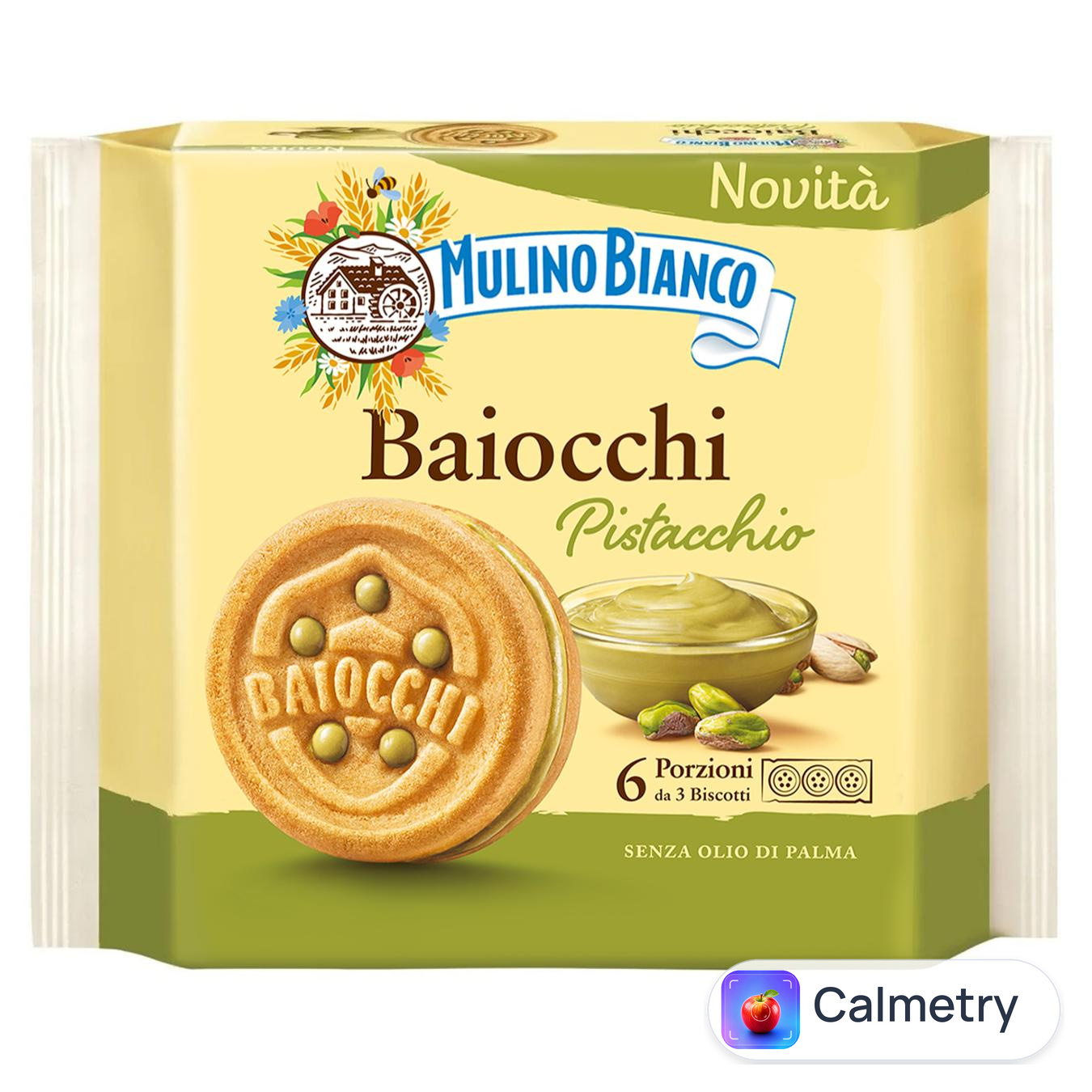 Печиво Mulino Bianco з фісташковим кремом 168г — фото продукту