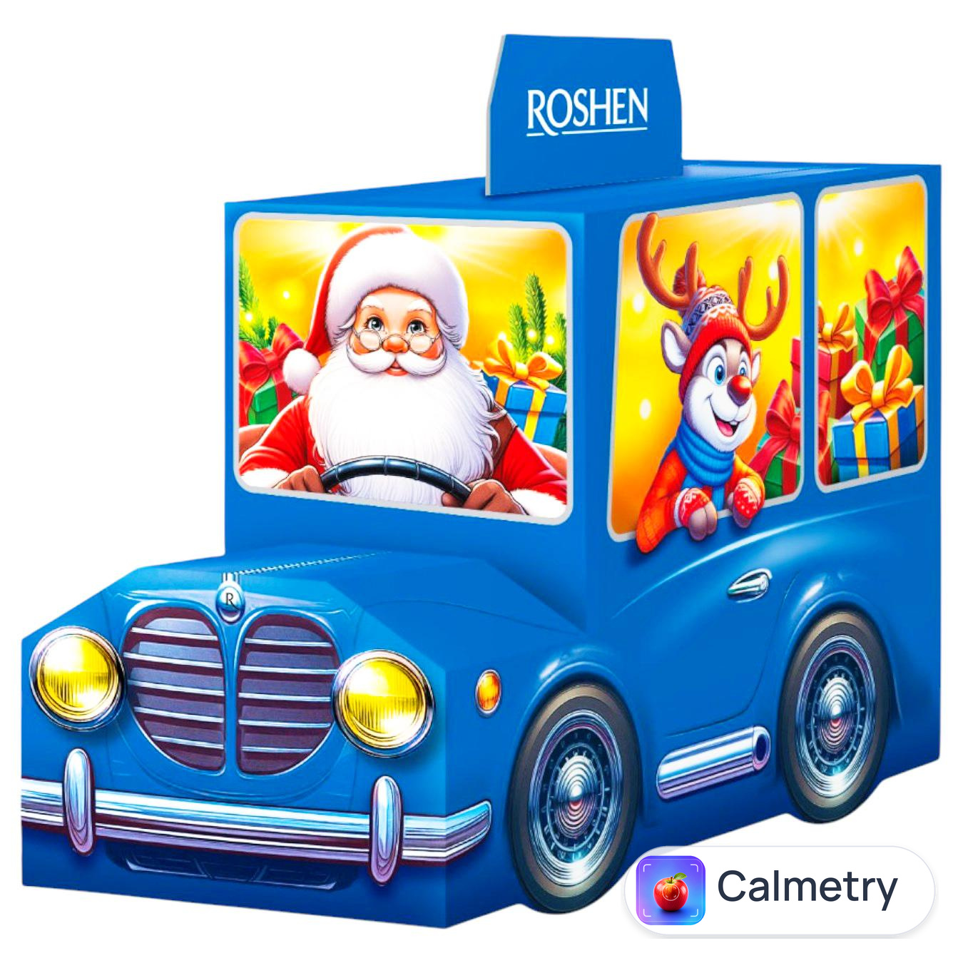 Набір солодощів новорічний Roshen Автомобіль Санти 330г