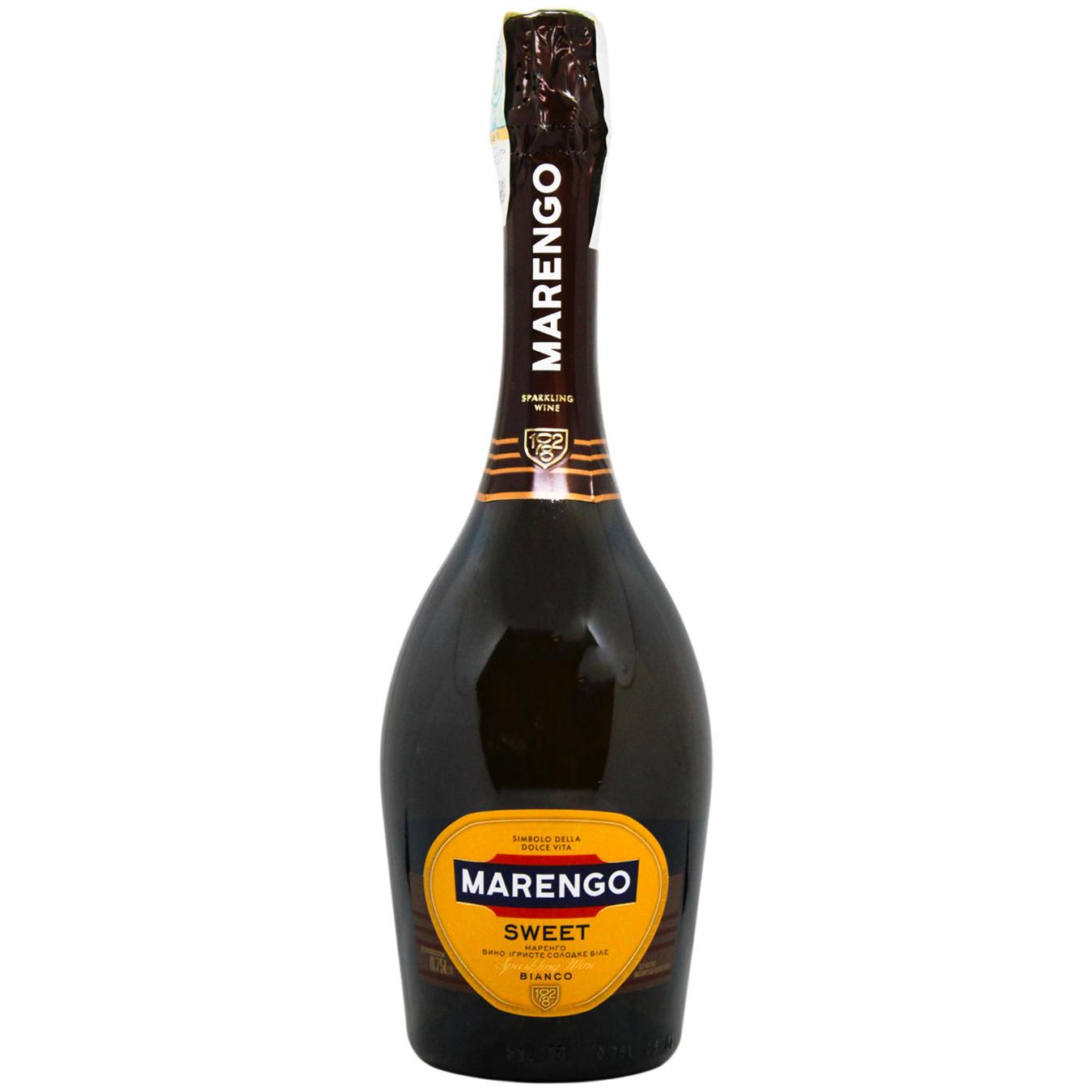 Вино ігристе Marengo Bianco біле солодке 10-13,5% 0,75л — фото продукту