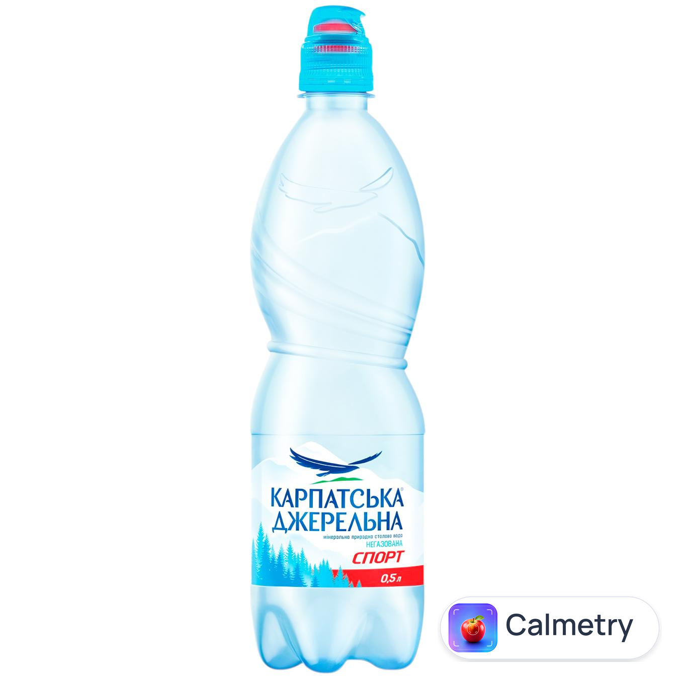 Вода негазована Карпатська Джерельна мінеральна спорт 0,5л — фото продукту