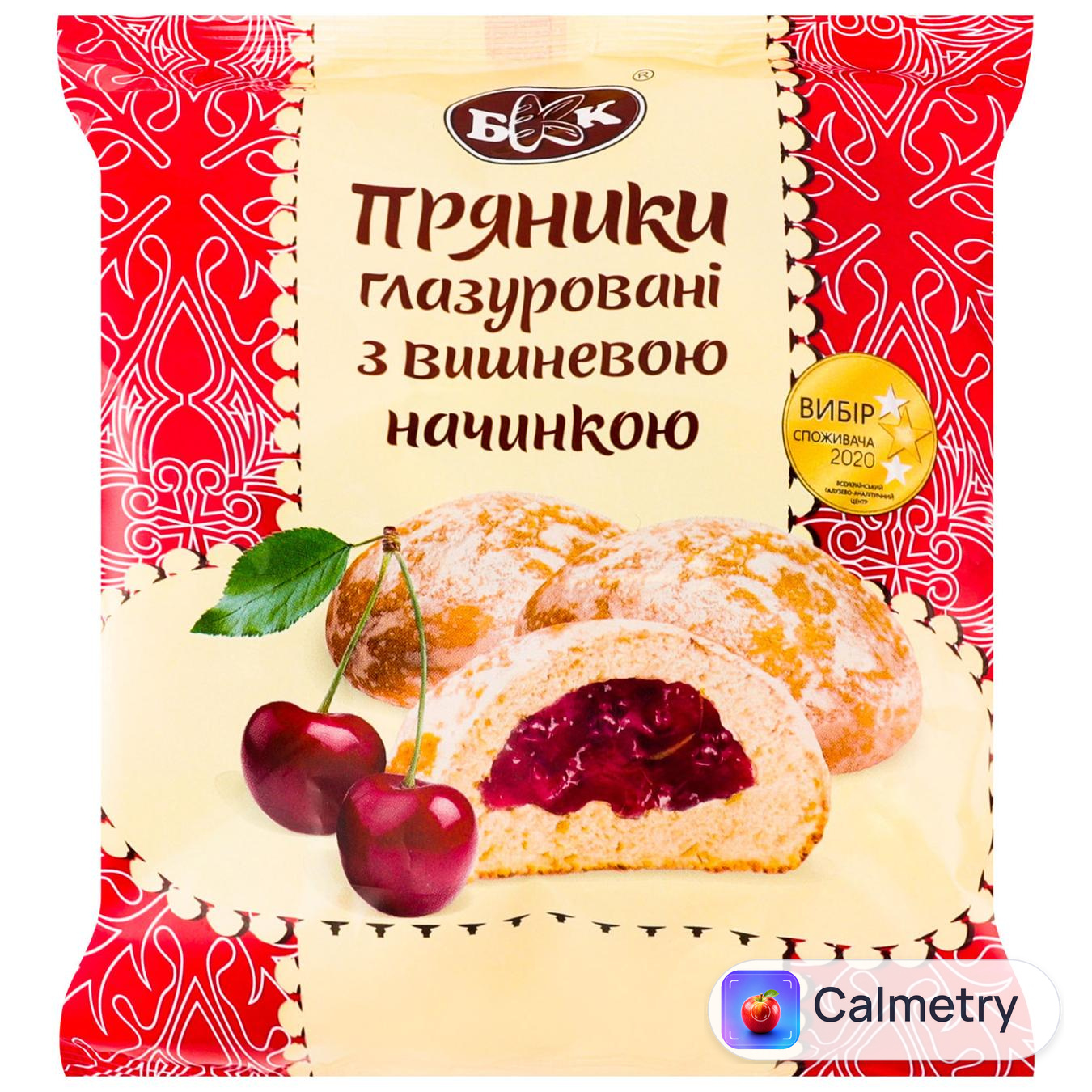 Пряники БКК глазуровані з вишневою начинкою 300г